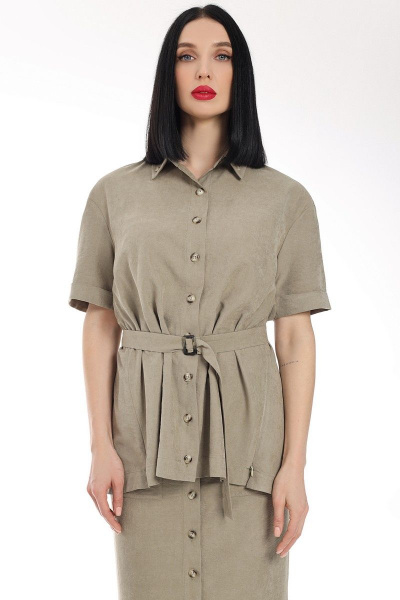 Блуза, юбка Мода Юрс 2689 хаки - фото 2