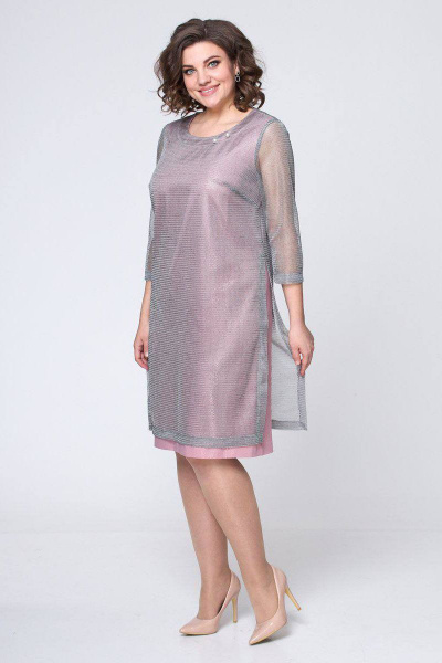 Платье Леди скок 303 розовый - фото 5