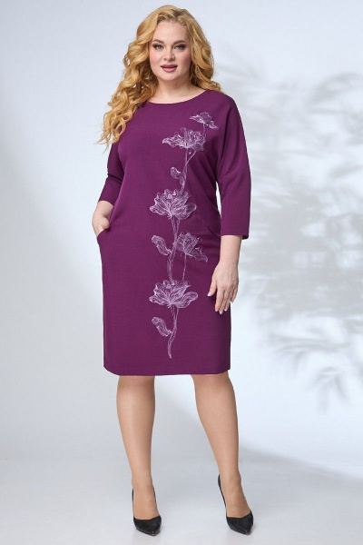 Платье Angelina & Сompany 673 фиолетовый - фото 1