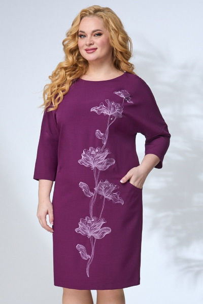 Платье Angelina & Сompany 673 фиолетовый - фото 2