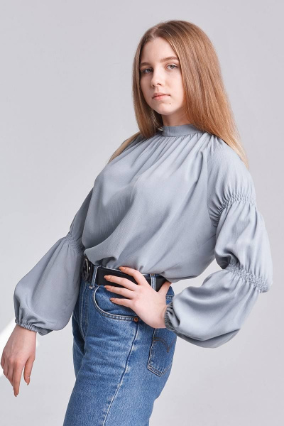 Блуза Nadex 42-019112/403_170 лазурно-серый - фото 2