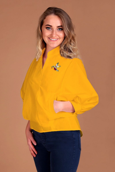 Блуза Таир-Гранд 62264 желтый-1 - фото 1