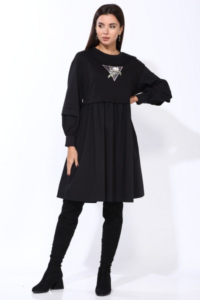 Платье Faufilure С1216 черный - фото 2