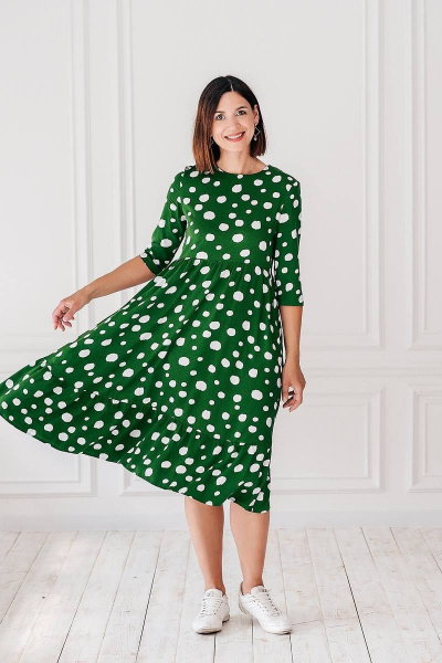 Платье IL GATTO 1219-018 зеленый - фото 1