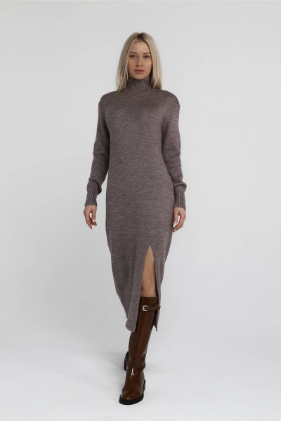 Платье Romgil 646ШТЗ серо-коричневый - фото 2