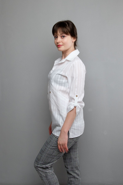 Блуза Mita ЖМ991 белый - фото 3