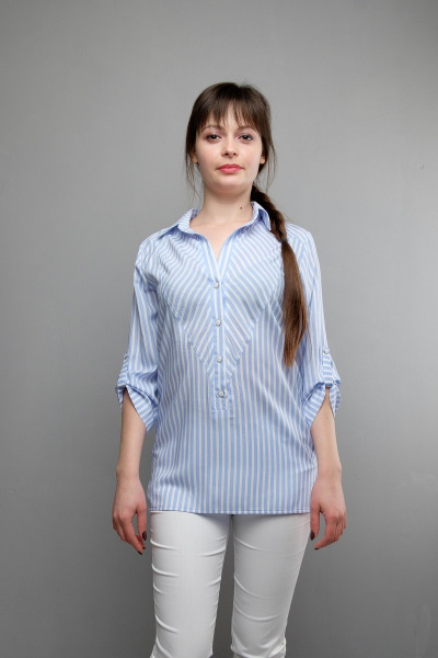 Блуза Mita ЖМ991а голубой - фото 1