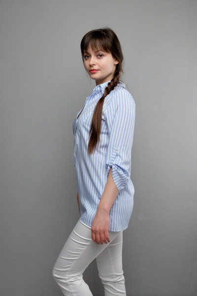 Блуза Mita ЖМ991а голубой - фото 3