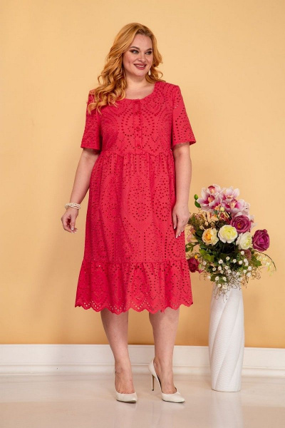 Платье Aira Style 824 красный - фото 1