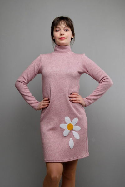 Платье Mita ЖМ982 розовый - фото 1