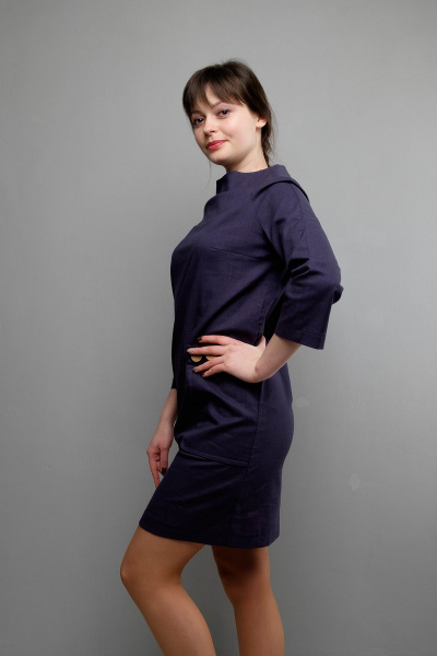 Платье Mita ЖМ983 т.синий - фото 2