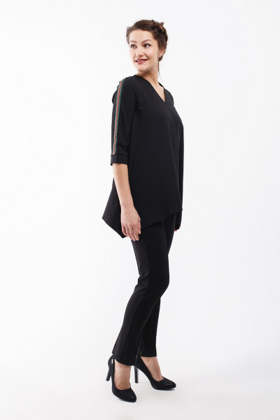Блуза, брюки Legend Style K-007 черный - фото 1