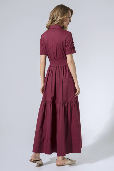 Платье LaVeLa L1750 бордовый - фото 2