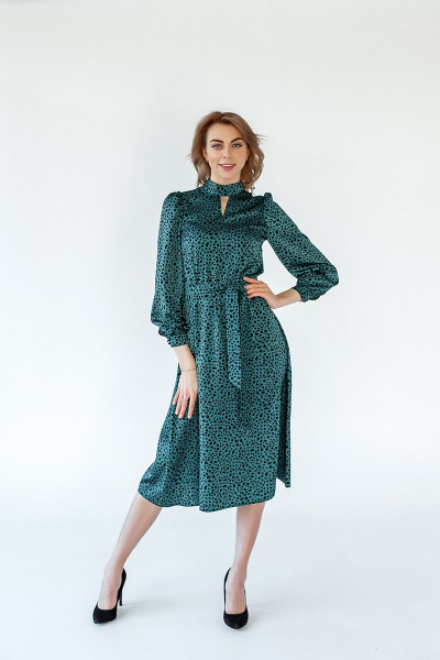 Платье Амирис 91 зелёный - фото 1