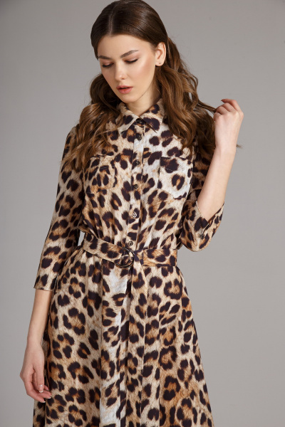 Платье Магия моды 1549 леопард - фото 1