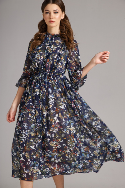 Платье Магия моды 1555 синий - фото 1