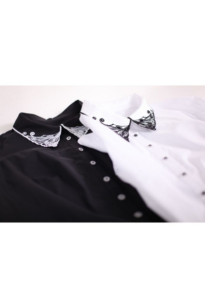 Блуза, брюки Pretty 859 белый+черный - фото 3