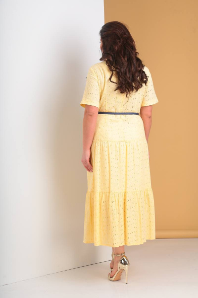 Платье Moda Versal П1903 светло_желтый - фото 3