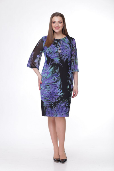 Платье VOLNA 1079 фиолет - фото 1