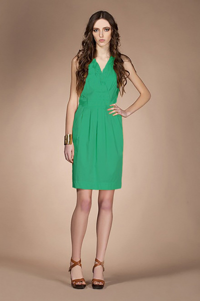 Платье Lakbi L1307 зеленый - фото 1