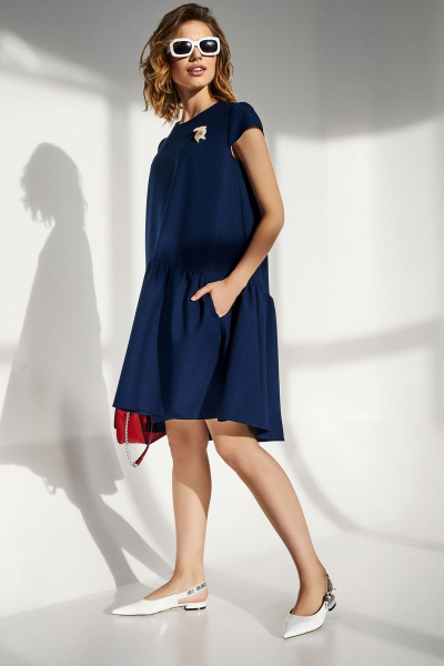 Платье DRESS CODE 1006.1 синий - фото 1