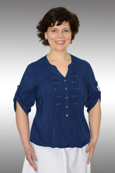 Блуза Таир-Гранд 62168 синий - фото 1