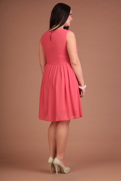 Платье Ивелта плюс 1389 розовый - фото 2