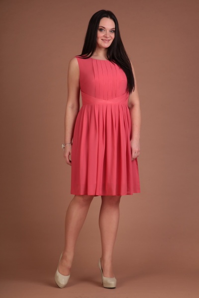Платье Ивелта плюс 1389 розовый - фото 1
