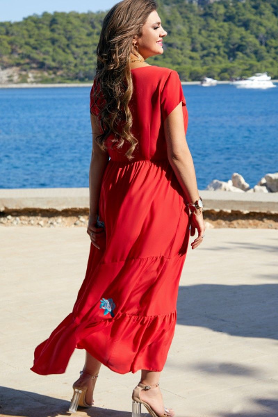 Платье Vittoria Queen 15483 красный - фото 2