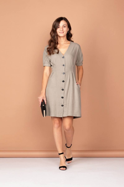 Платье Соджи 498 серый - фото 1