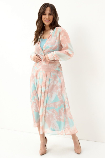 Блуза, топ, юбка Магия моды 2067 розово-голубой - фото 5