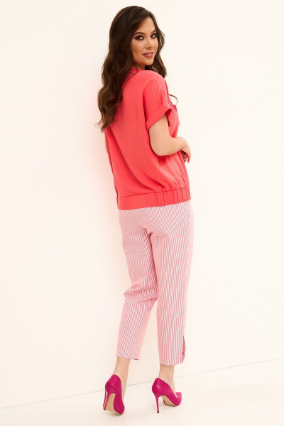 Блуза, брюки Магия моды 2080 коралл+розовый - фото 3
