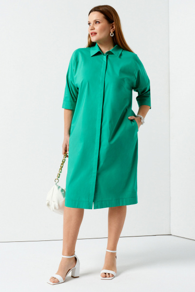 Платье Панда 98380w зеленый - фото 1