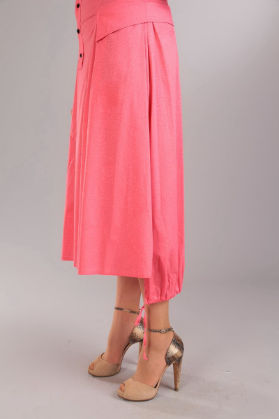 Платье IVA 690 розовый - фото 2