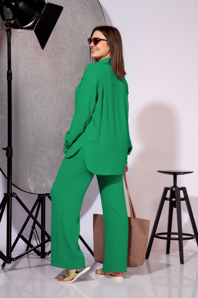 Блуза, брюки Anastasia 799 зеленый - фото 2