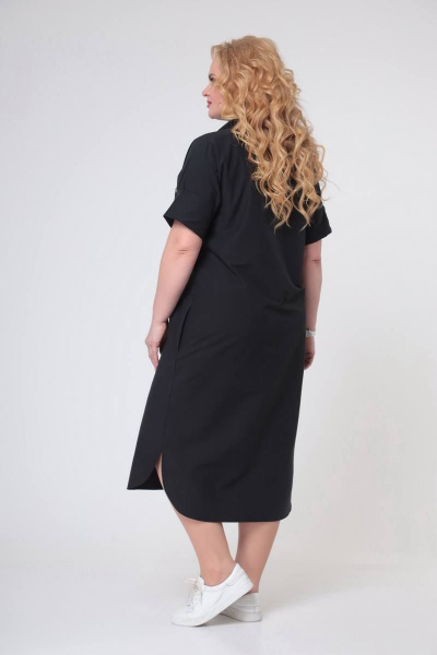 Платье Swallow 496 черный - фото 3