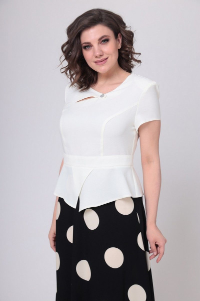 Блуза, юбка Mubliz 563 черно-белый - фото 5