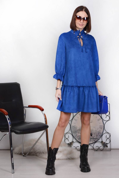 Платье PATRICIA by La Cafe NY15228 синий - фото 2