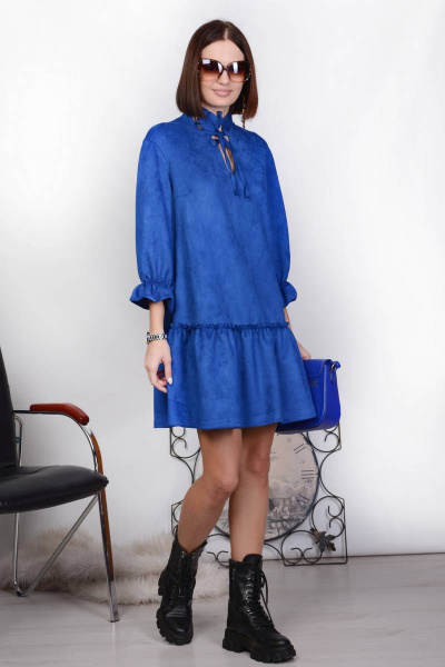 Платье PATRICIA by La Cafe NY15228 синий - фото 1