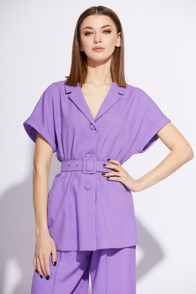 Блуза, брюки EOLA 2208 фиолетовый - фото 4