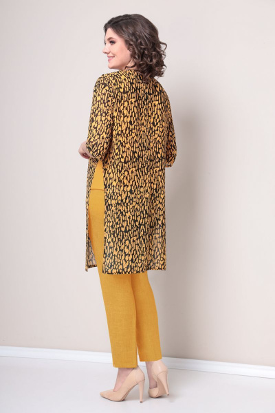 Блуза, брюки VOLNA 1236 желто-черный - фото 3