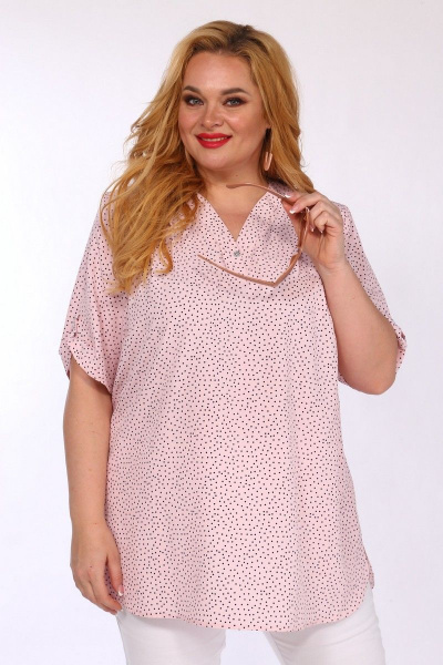 Блуза Mamma Moda М-40 розовый_горох - фото 1