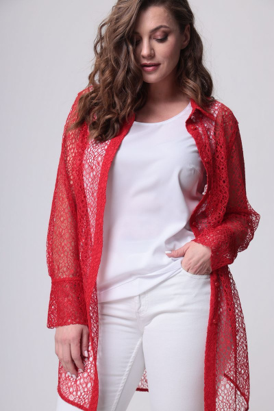 Блуза ANASTASIA MAK 1020 красный - фото 9