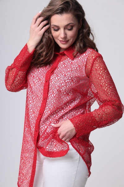 Блуза ANASTASIA MAK 1020 красный - фото 7