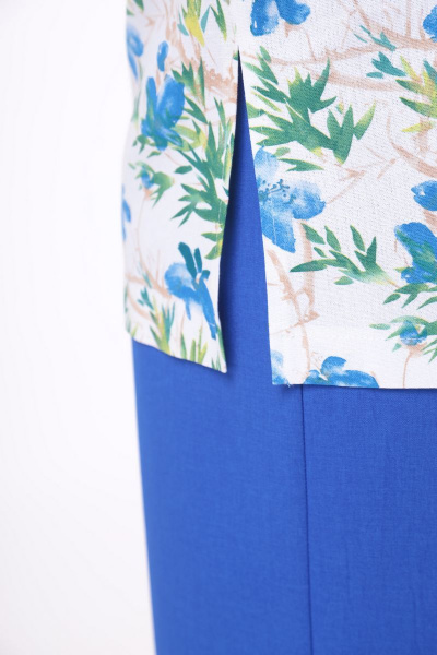 Блуза, брюки Alani Collection 1698 василек - фото 5