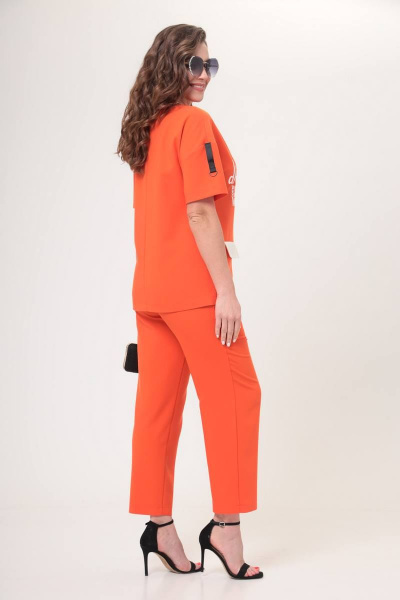 Блуза, брюки Taita plus 2212 оранж - фото 7