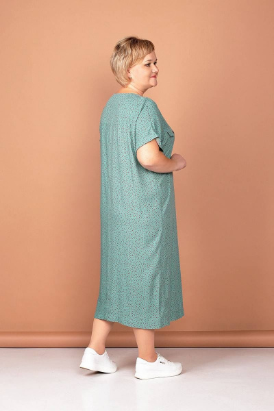 Платье Соджи 436 зеленый - фото 3