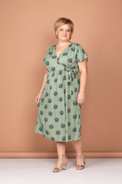 Платье Соджи 497 зеленый - фото 2