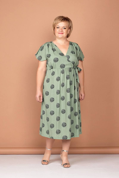 Платье Соджи 497 зеленый - фото 1