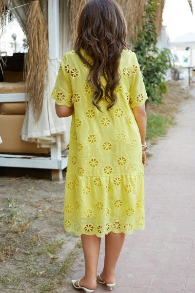 Платье Vittoria Queen 15343 лимон - фото 3